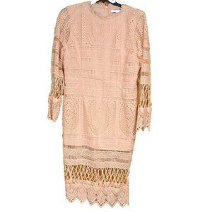 Boohoo Women's Lace/Crochet Overlay Dress US 16 UK 20